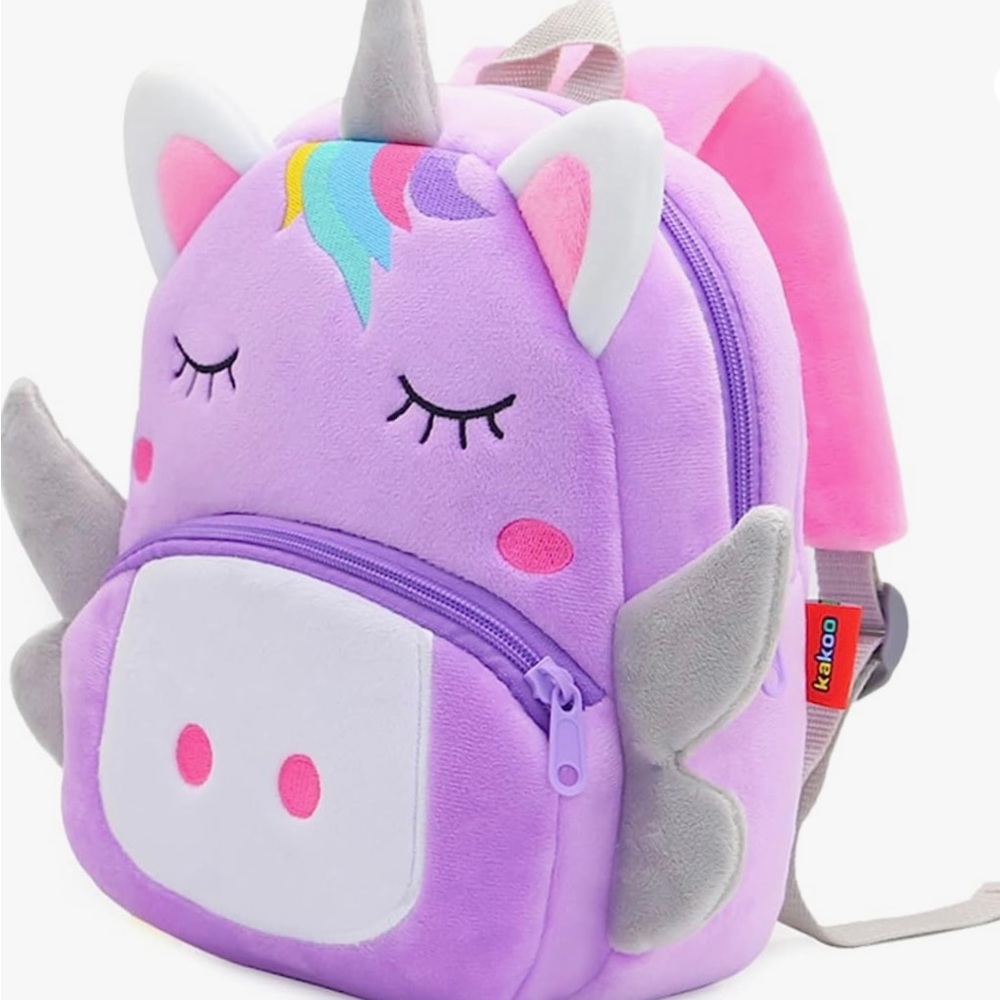 Toddler Plush Zoo Animal Backpack Bag 10" Preschool for 2-6 year old’s NWT - Picture 5 of 6